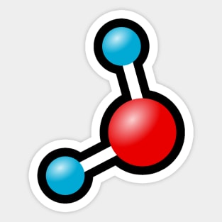 Water molecule Sticker